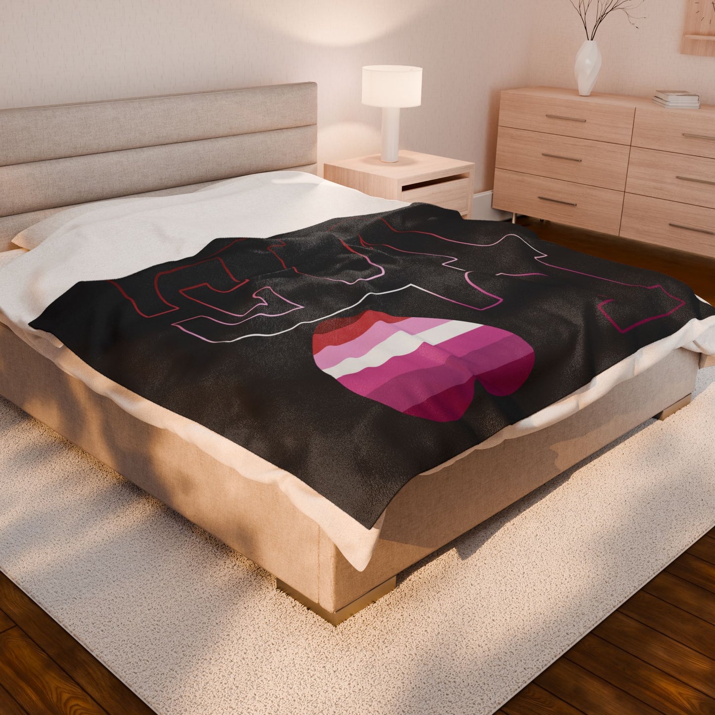 Lesbian Love Velveteen Aftercare Blanket
