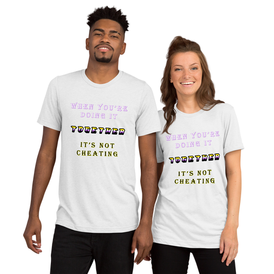 T-shirt Solid White Triblend