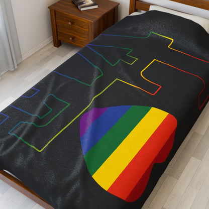 Gay Love Velveteen Aftercare Blanket