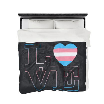 Trans Love Velveteen Aftercare Blanket