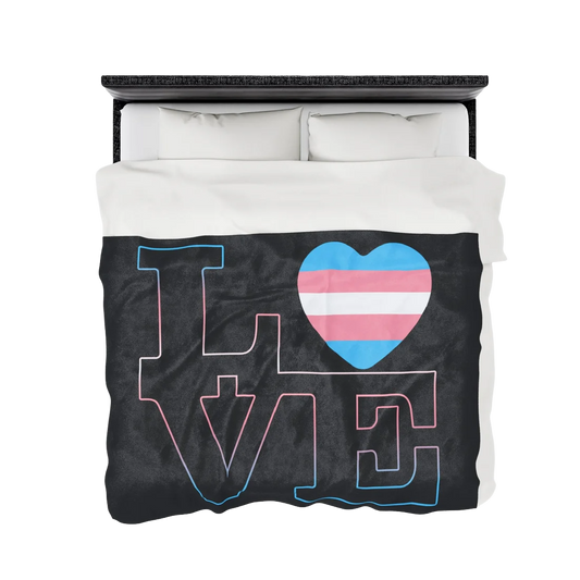 Trans Love Velveteen Aftercare Blanket
