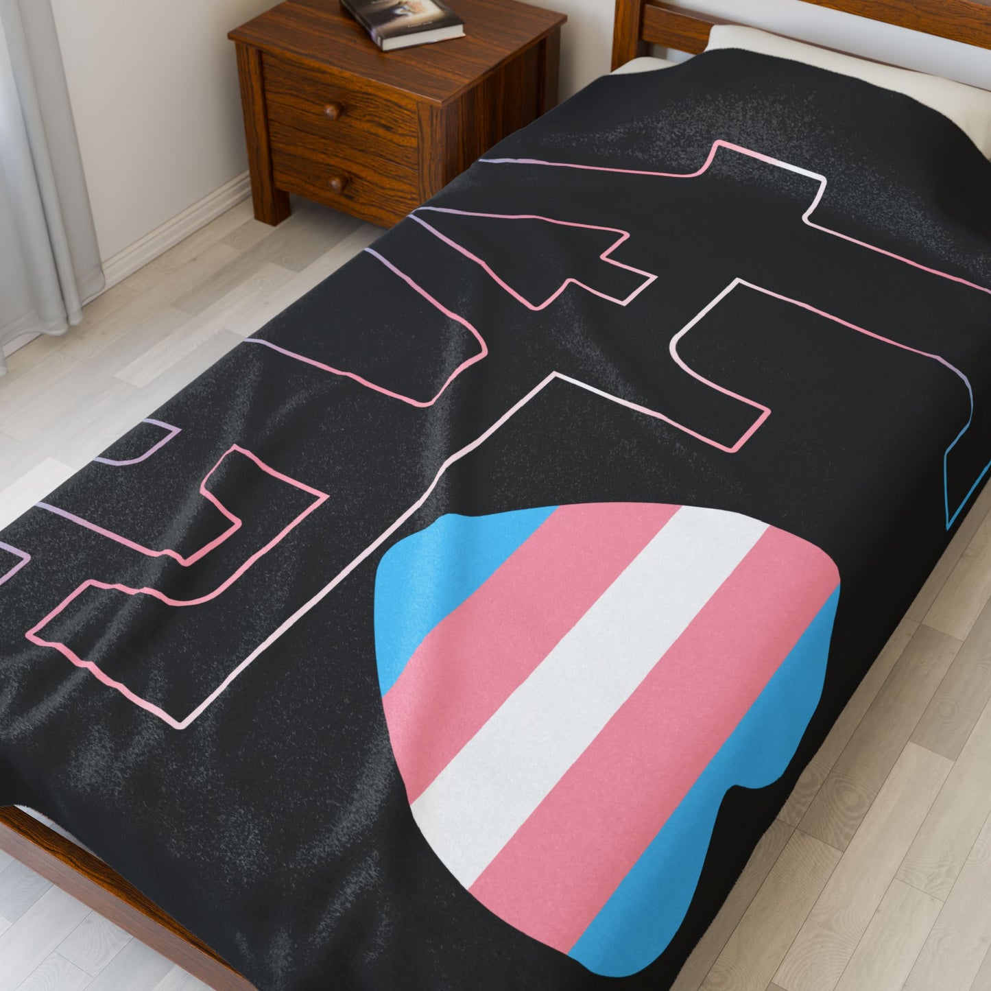Trans Love Velveteen Aftercare Blanket