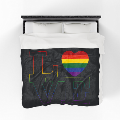 Gay Love Velveteen Aftercare Blanket