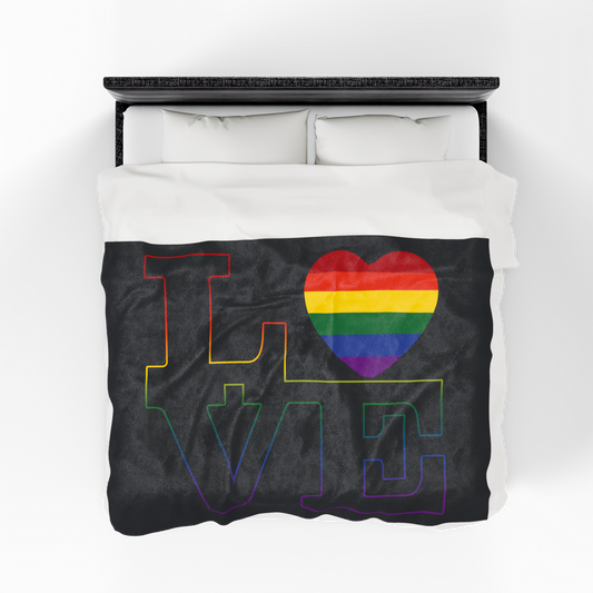 Gay Love Velveteen Aftercare Blanket