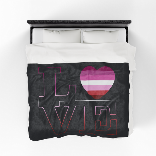 Lesbian Love Velveteen Aftercare Blanket