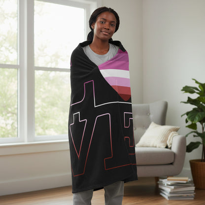 Lesbian Love Velveteen Aftercare Blanket