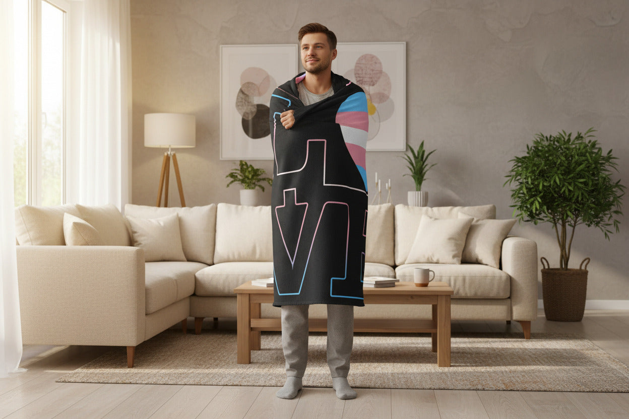 Trans Love Velveteen Aftercare Blanket