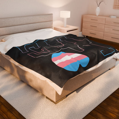 Trans Love Velveteen Aftercare Blanket