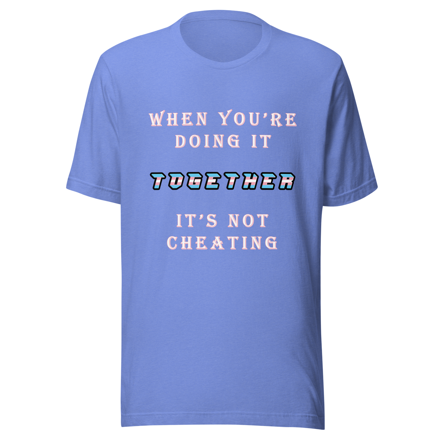 T-shirt Heather Columbia Blue