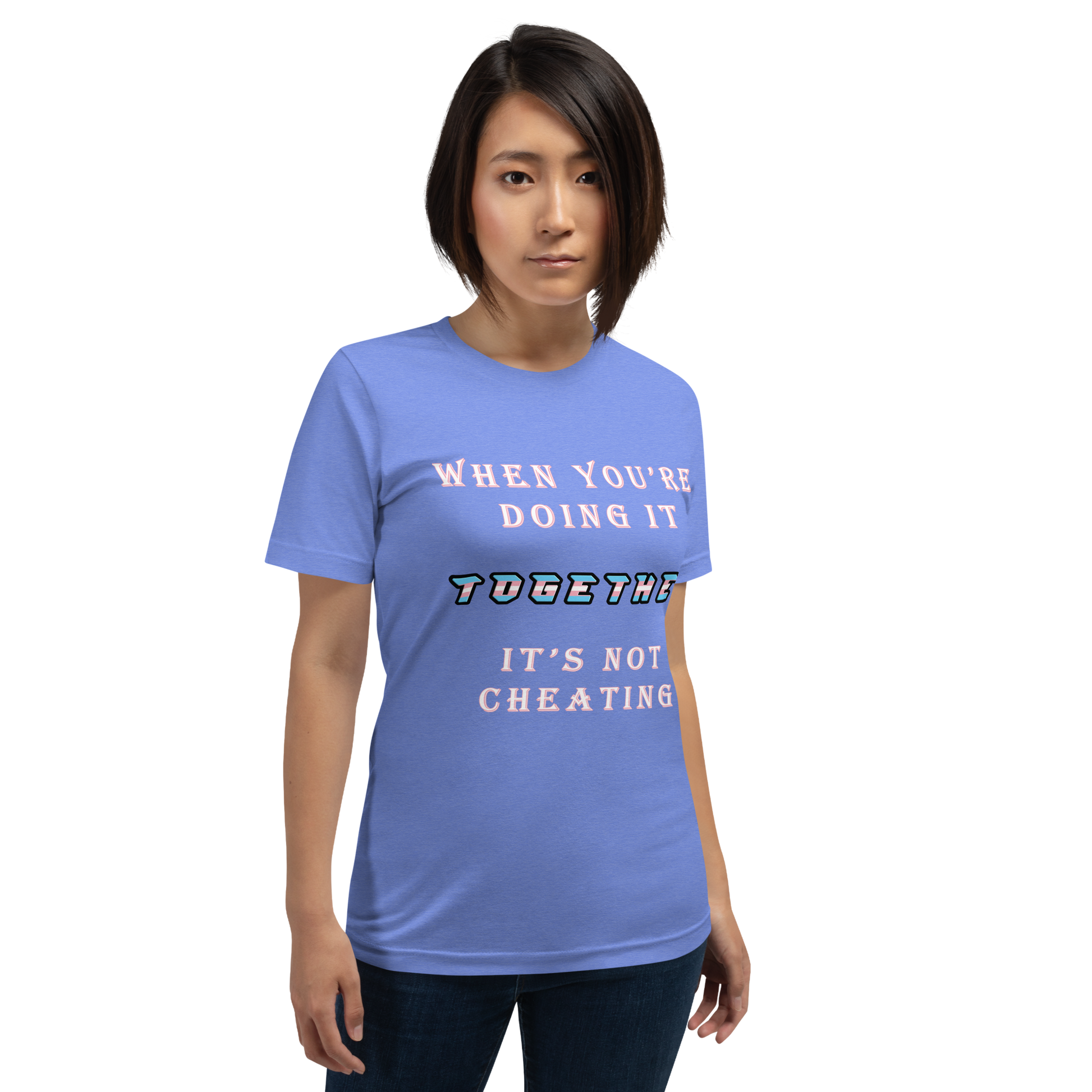 T-shirt Heather Columbia Blue