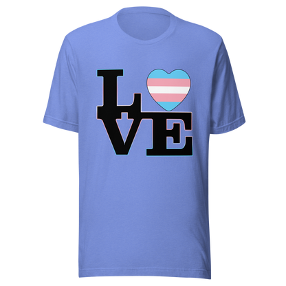 T-shirt Heather Columbia Blue