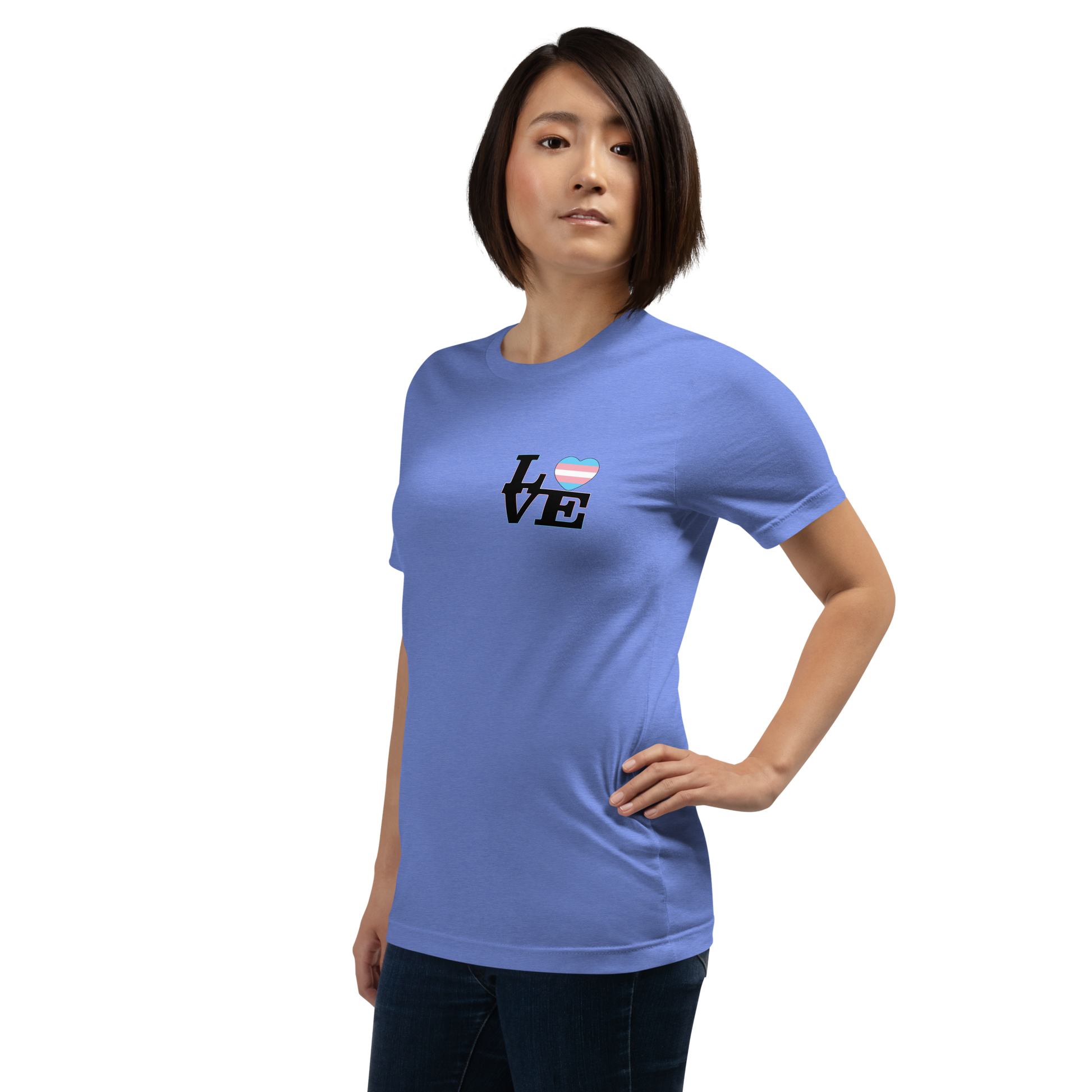 T-shirt Heather Columbia Blue