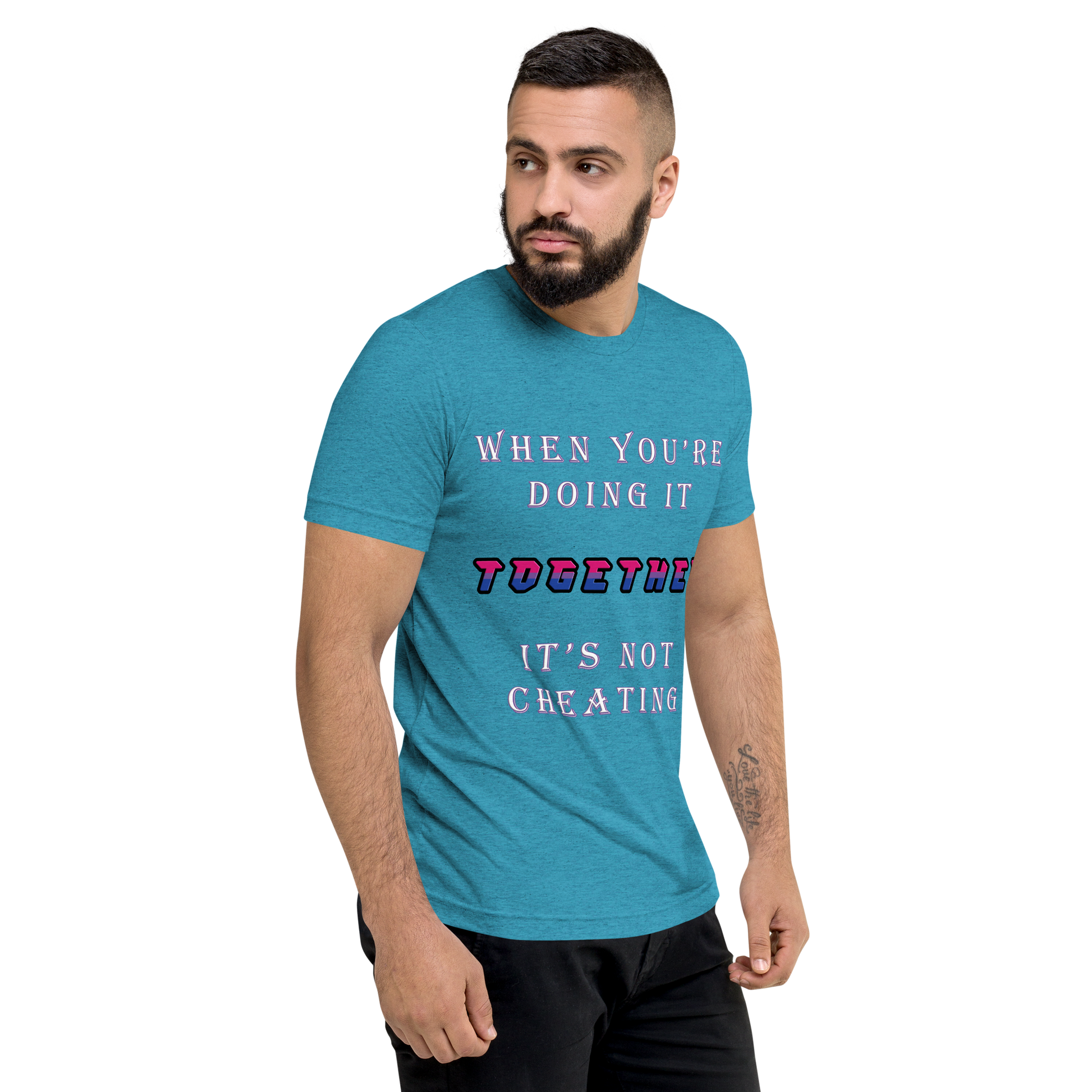 T-shirt Aqua Triblend