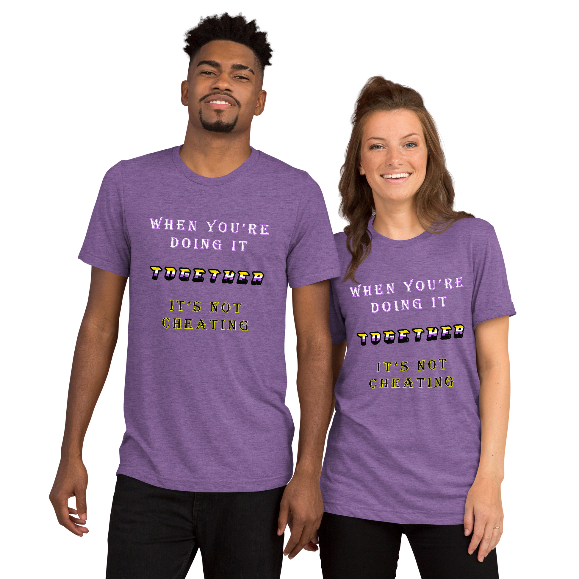 T-shirt Purple Triblend