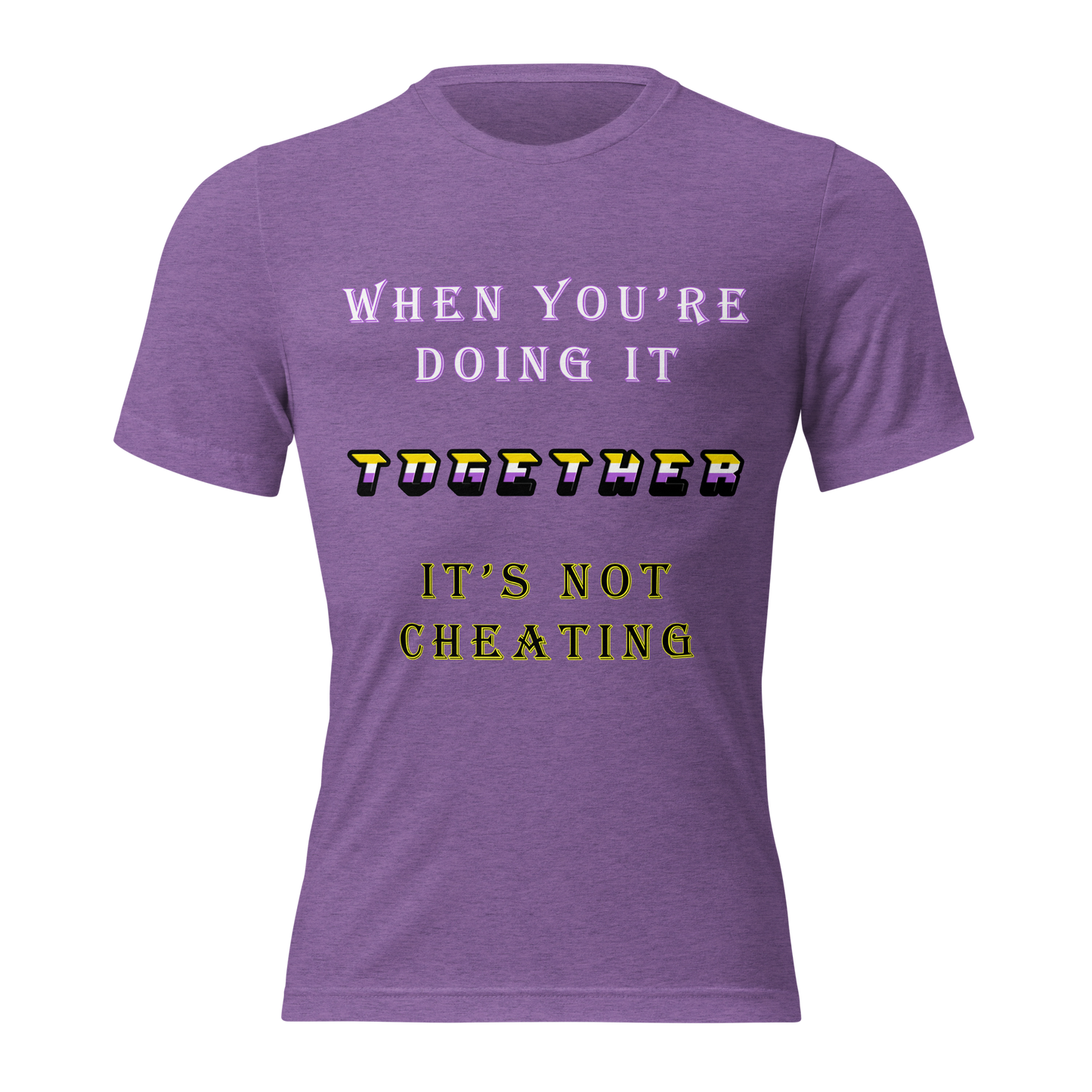T-shirt Purple Triblend