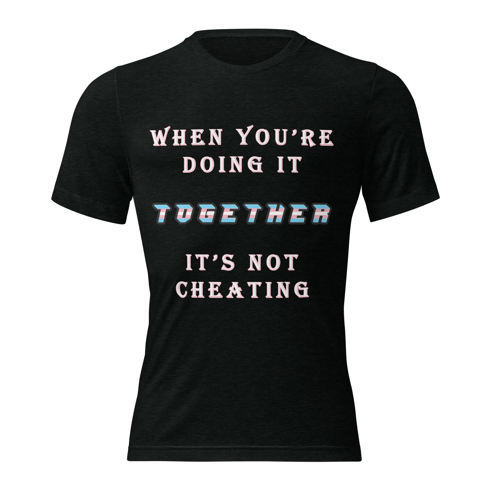 T-shirt Solid Black Triblend