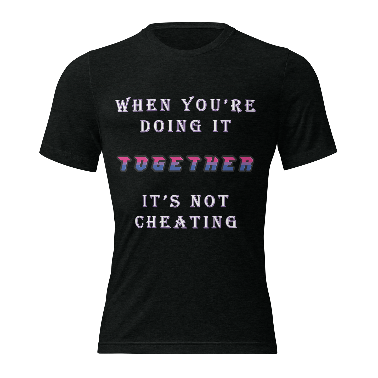 T-shirt Solid Black Triblend