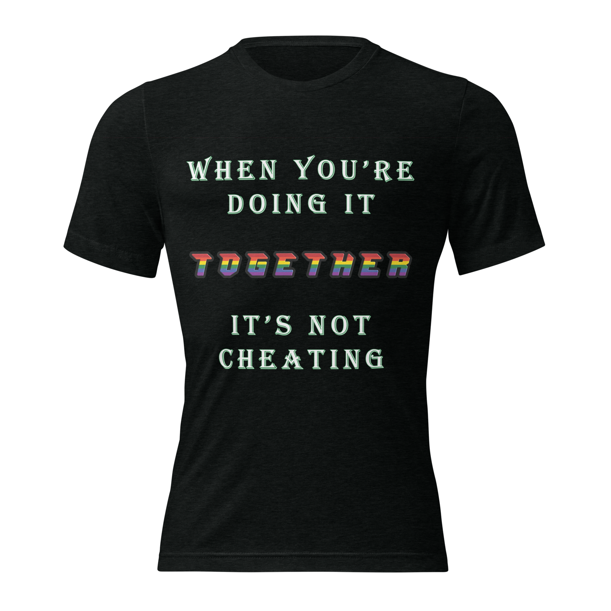 T-shirt Solid Black Triblend