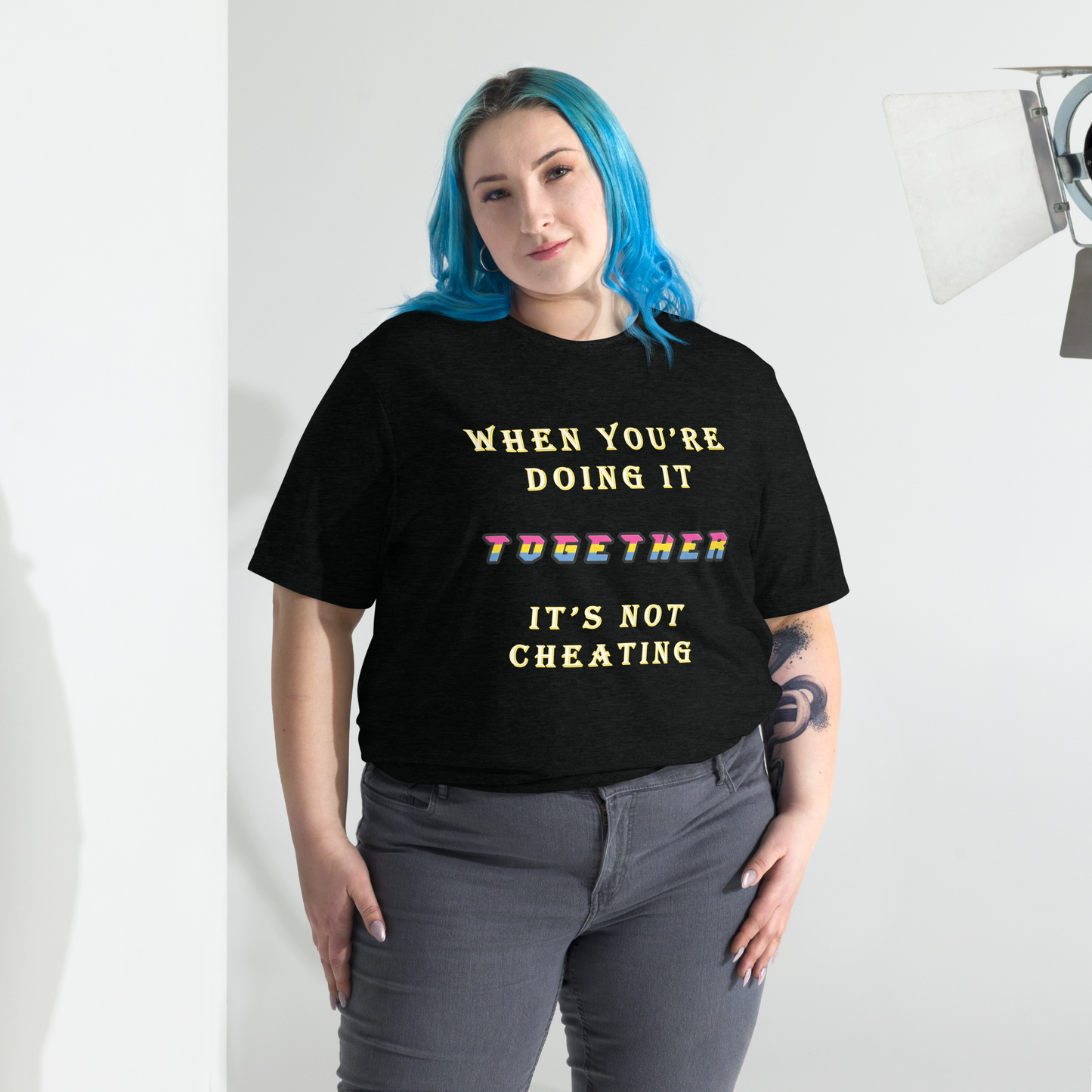 T-shirt Solid Black Triblend