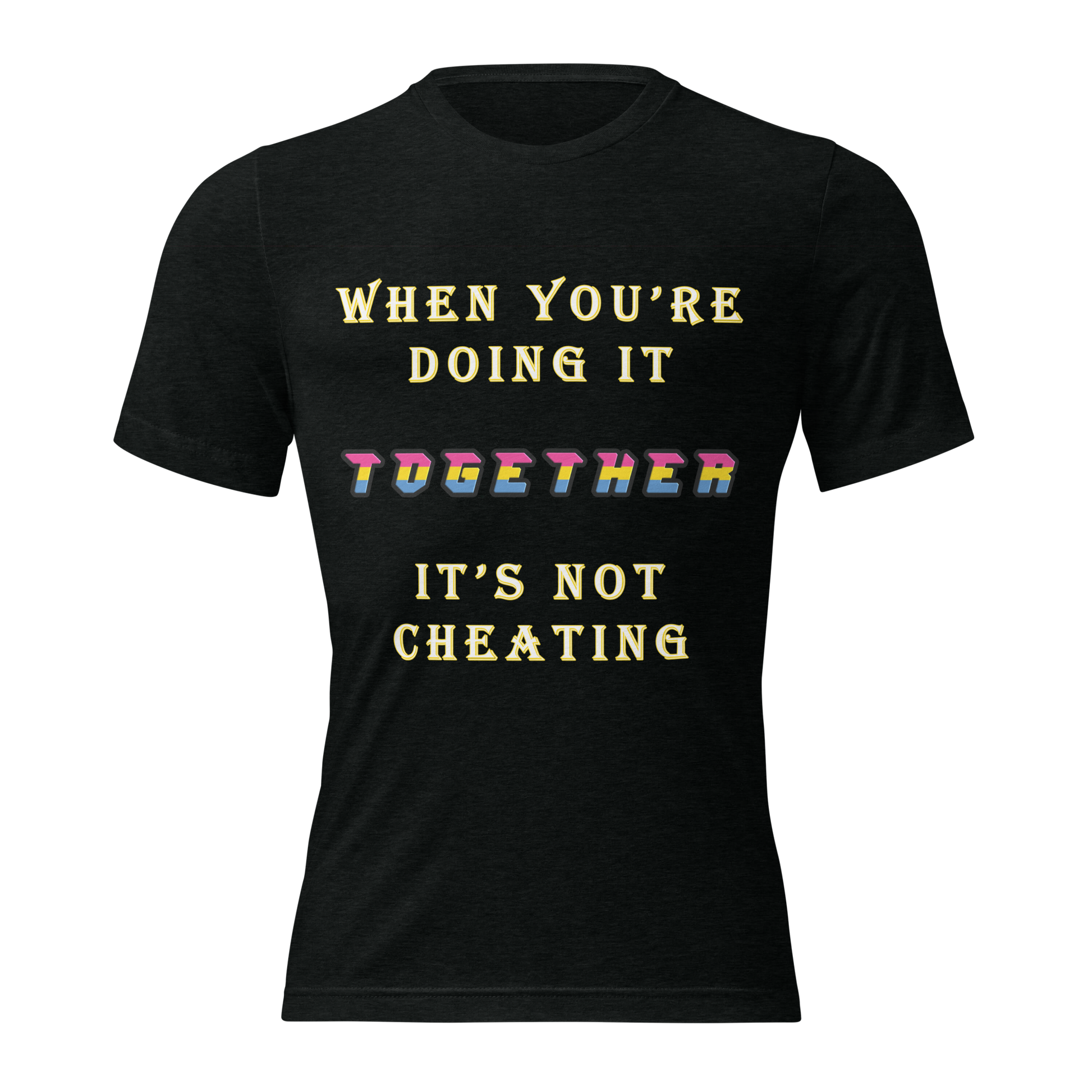 T-shirt Solid Black Triblend