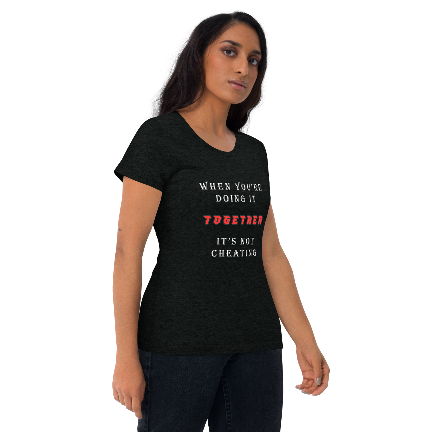 T-shirt Solid Black Triblend