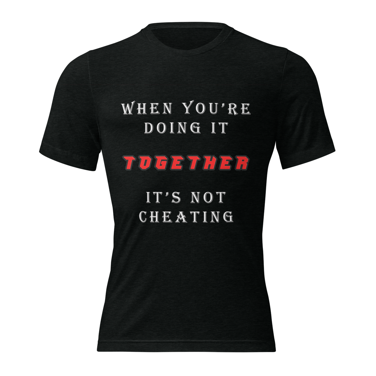 T-shirt Solid Black Triblend