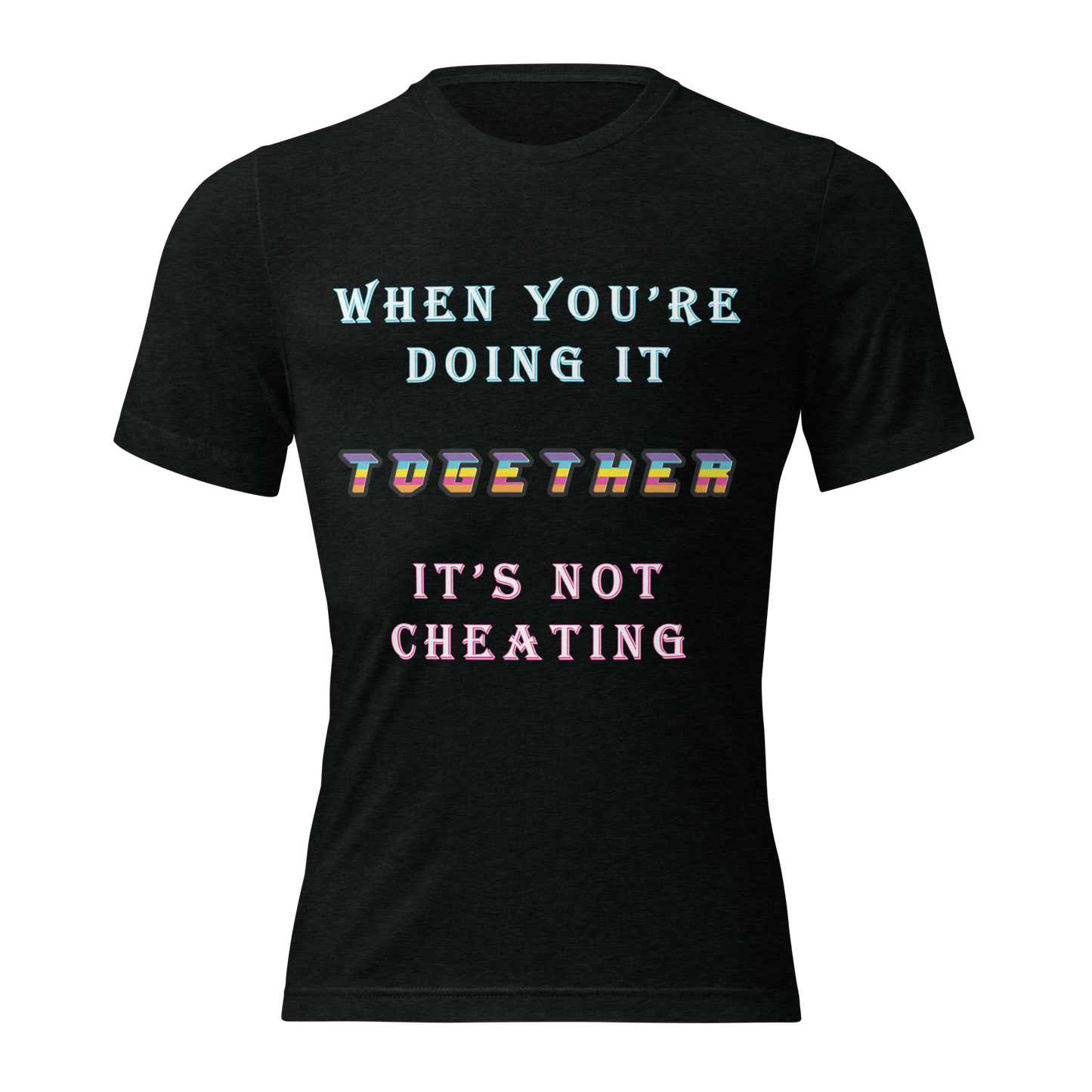 T-shirt Solid Black Triblend