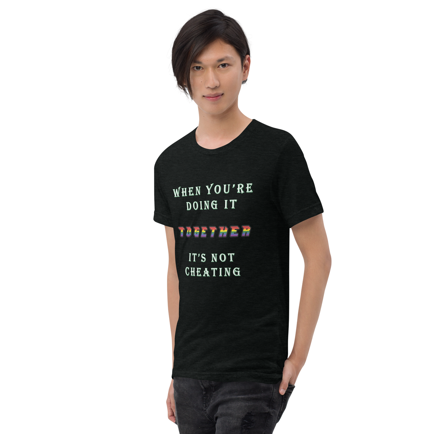 T-shirt Solid Black Triblend