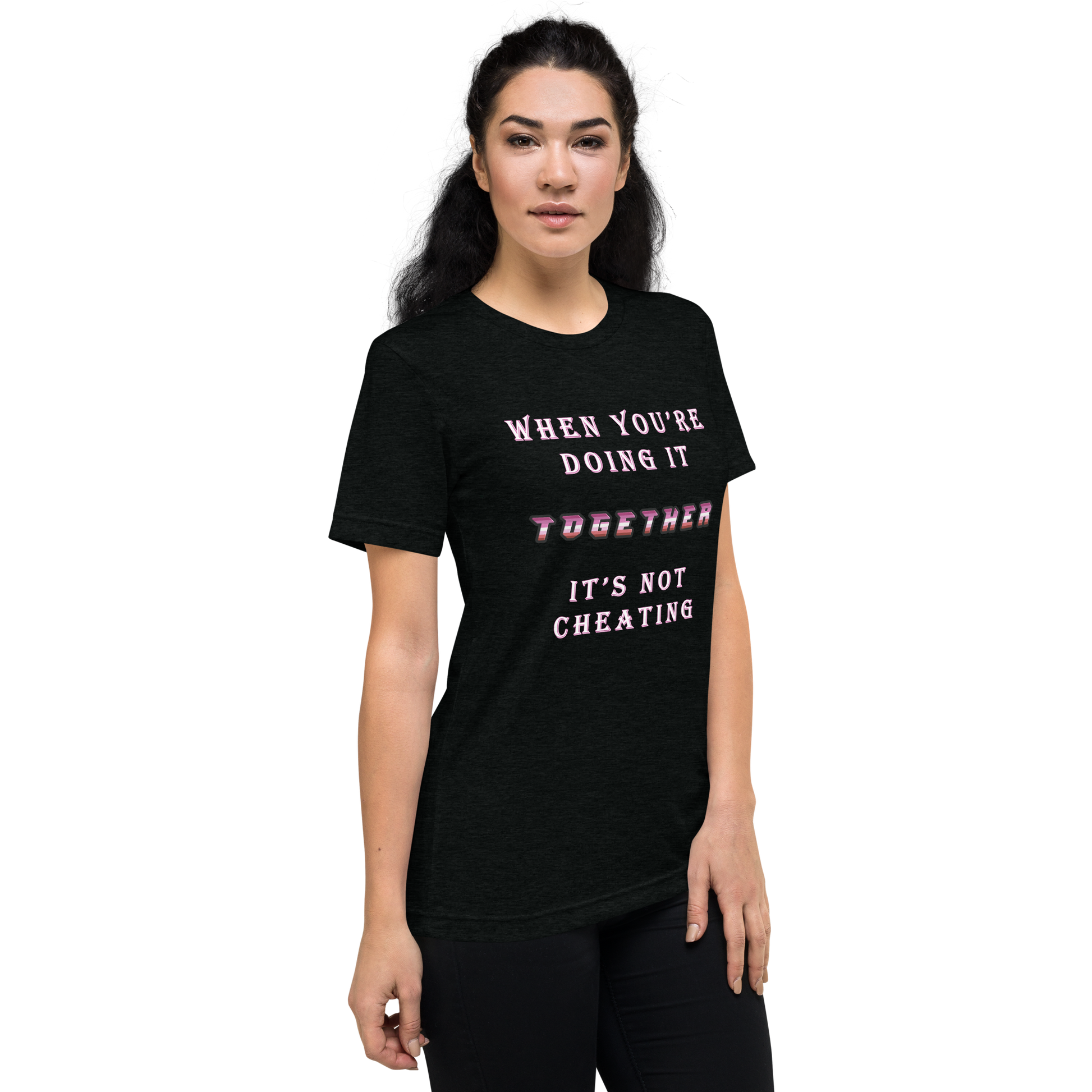 T-shirt Solid Black Triblend