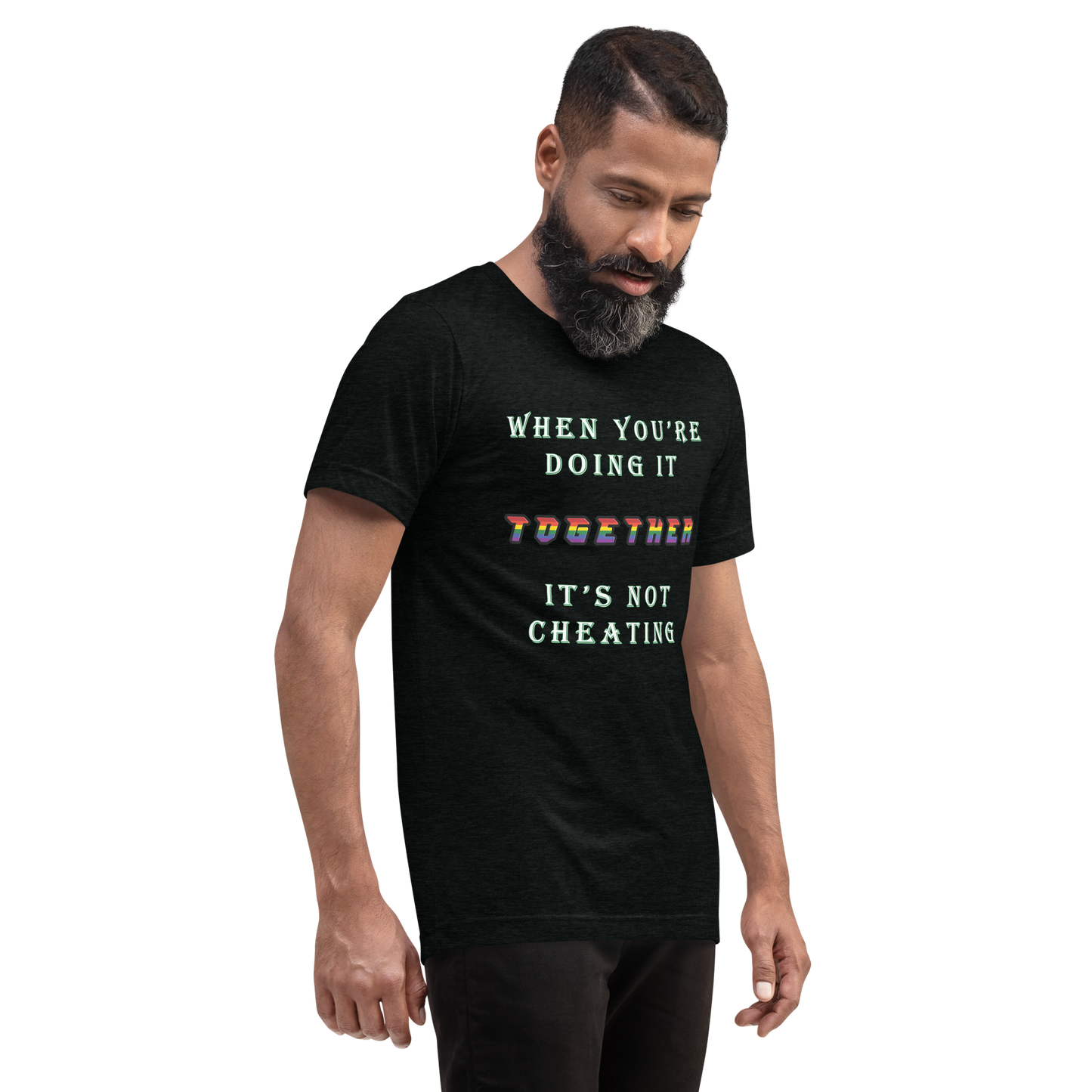 T-shirt Solid Black Triblend