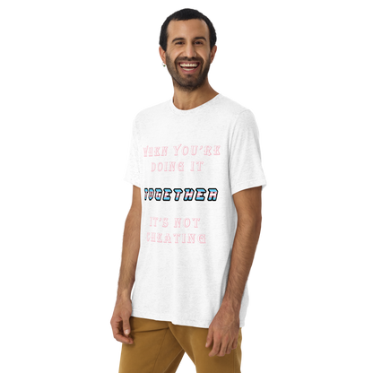 T-shirt Solid White Triblend