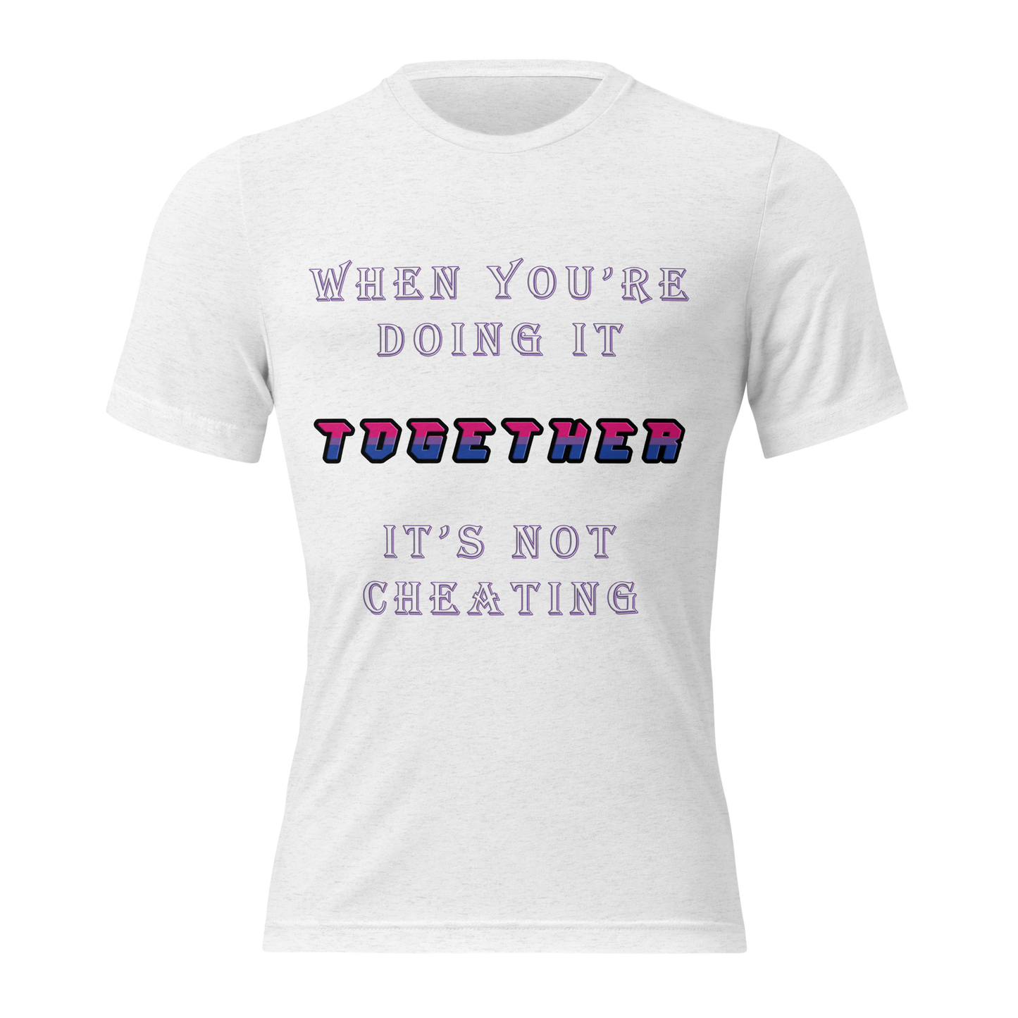 T-shirt Solid White Triblend