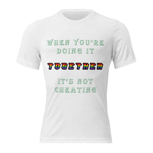 T-shirt Solid White Triblend