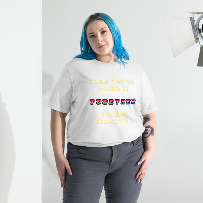 T-shirt Solid White Triblend