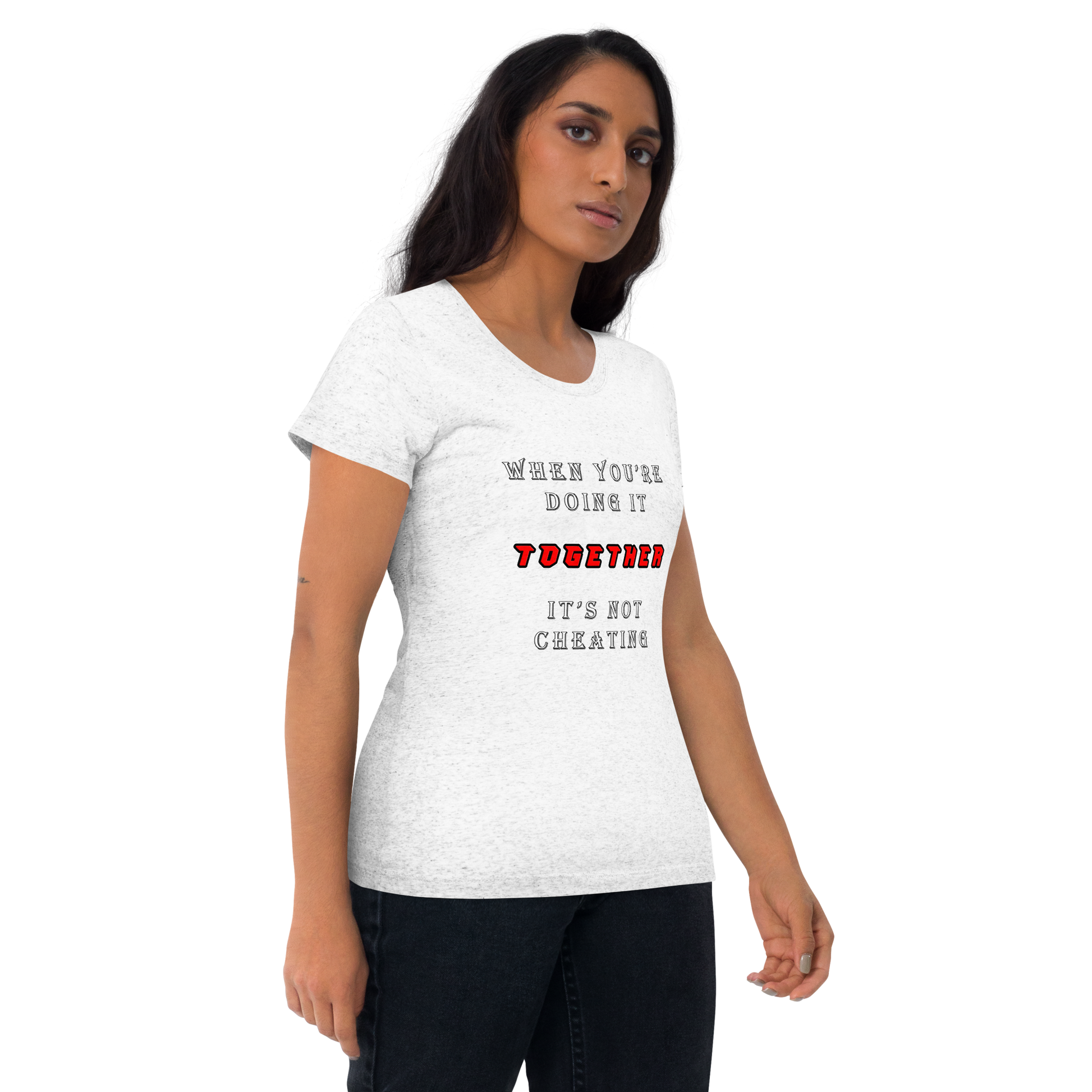 T-shirt Solid White Triblend