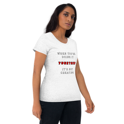 T-shirt Solid White Triblend