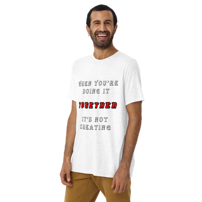 T-shirt Solid White Triblend