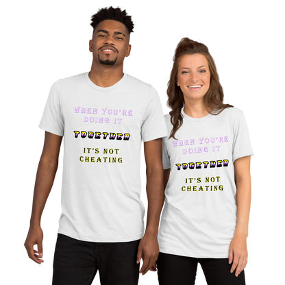 T-shirt Solid White Triblend