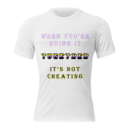 T-shirt Solid White Triblend