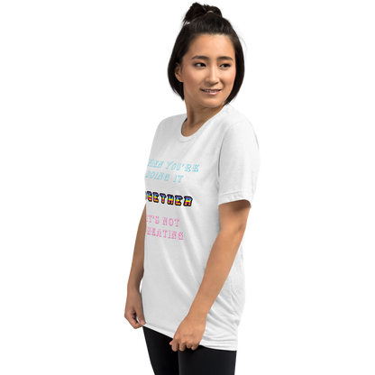 T-shirt Solid White Triblend