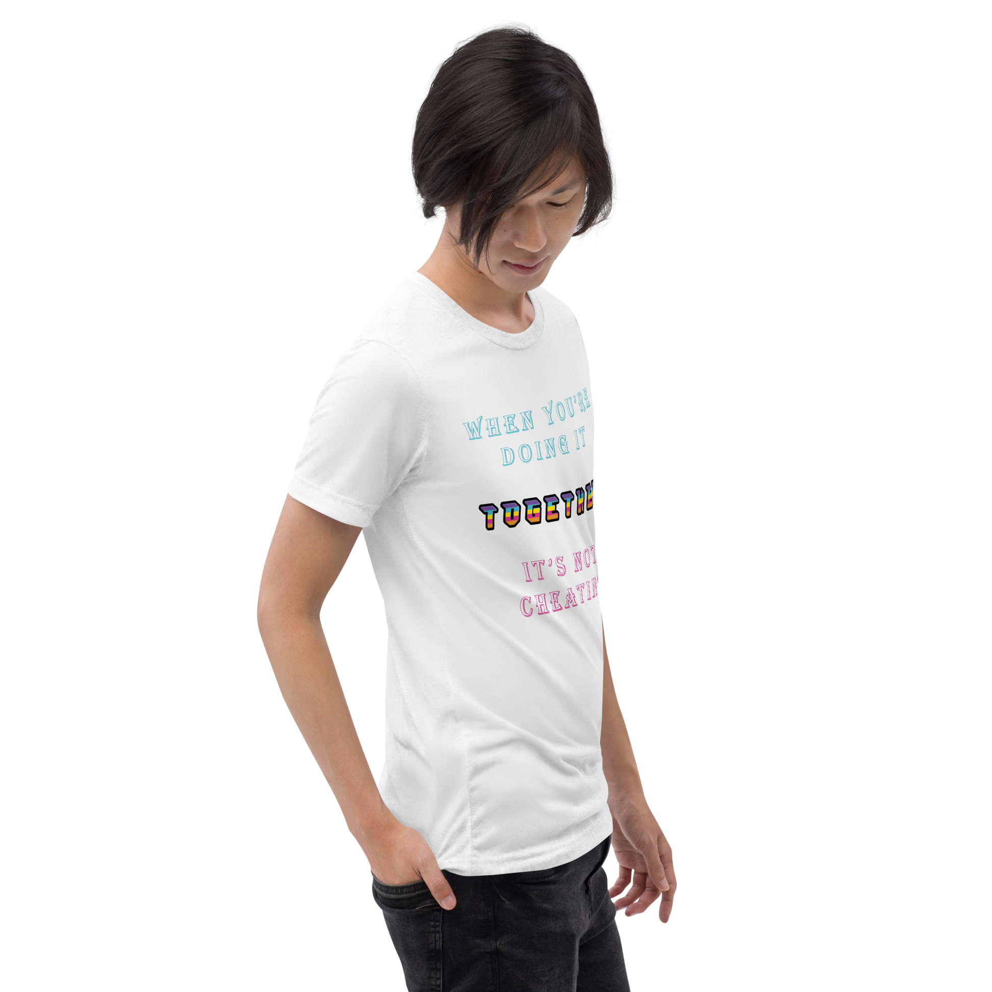 T-shirt Solid White Triblend