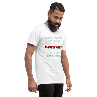 T-shirt Solid White Triblend